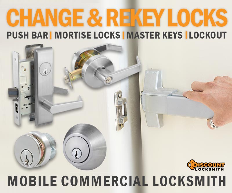 commercial business lock change